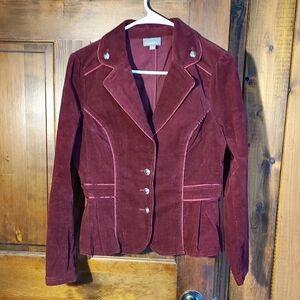 Burgundy Cordoroy Jacket S